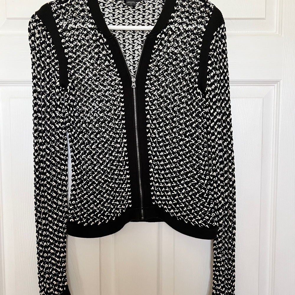 AX Armani Exchange Cardigan Sweater with Zipper Size Small